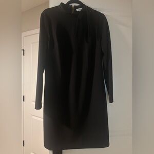 Calvin Klein Black Long Sleeve Sheath Dress